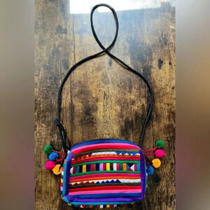 Handmade ladies crossbody handbag.